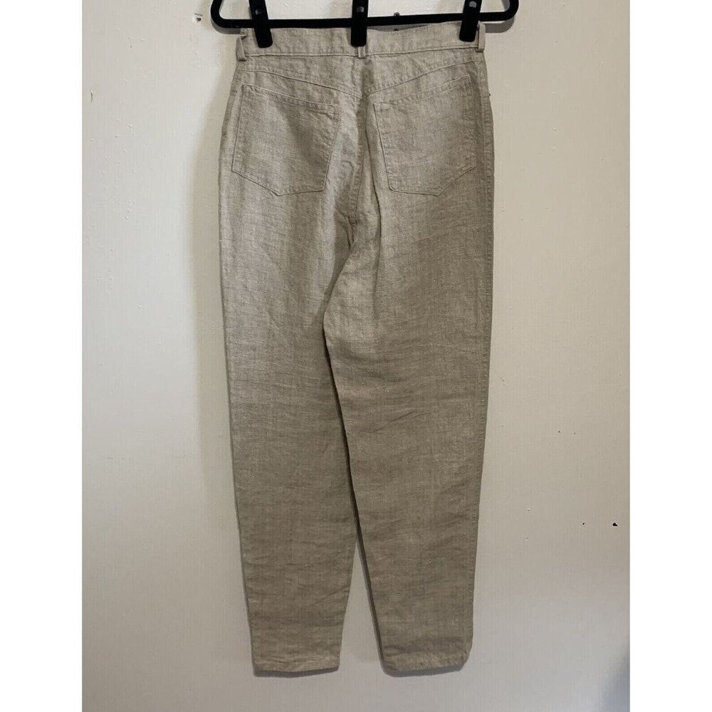 Vintage Banana Republic Travel & Safari Clothing Co. Womens 8 Beige Linen Pants - Picture 10 of 11